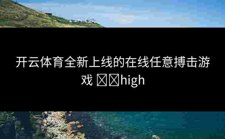 开云体育全新上线的在线任意搏击游戏 기대high